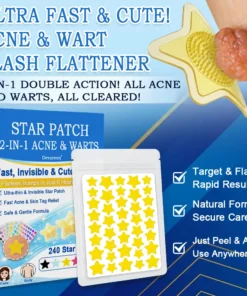 Celsiora® 2-in-1 Microneedle & Hydrocolloid Star Patch