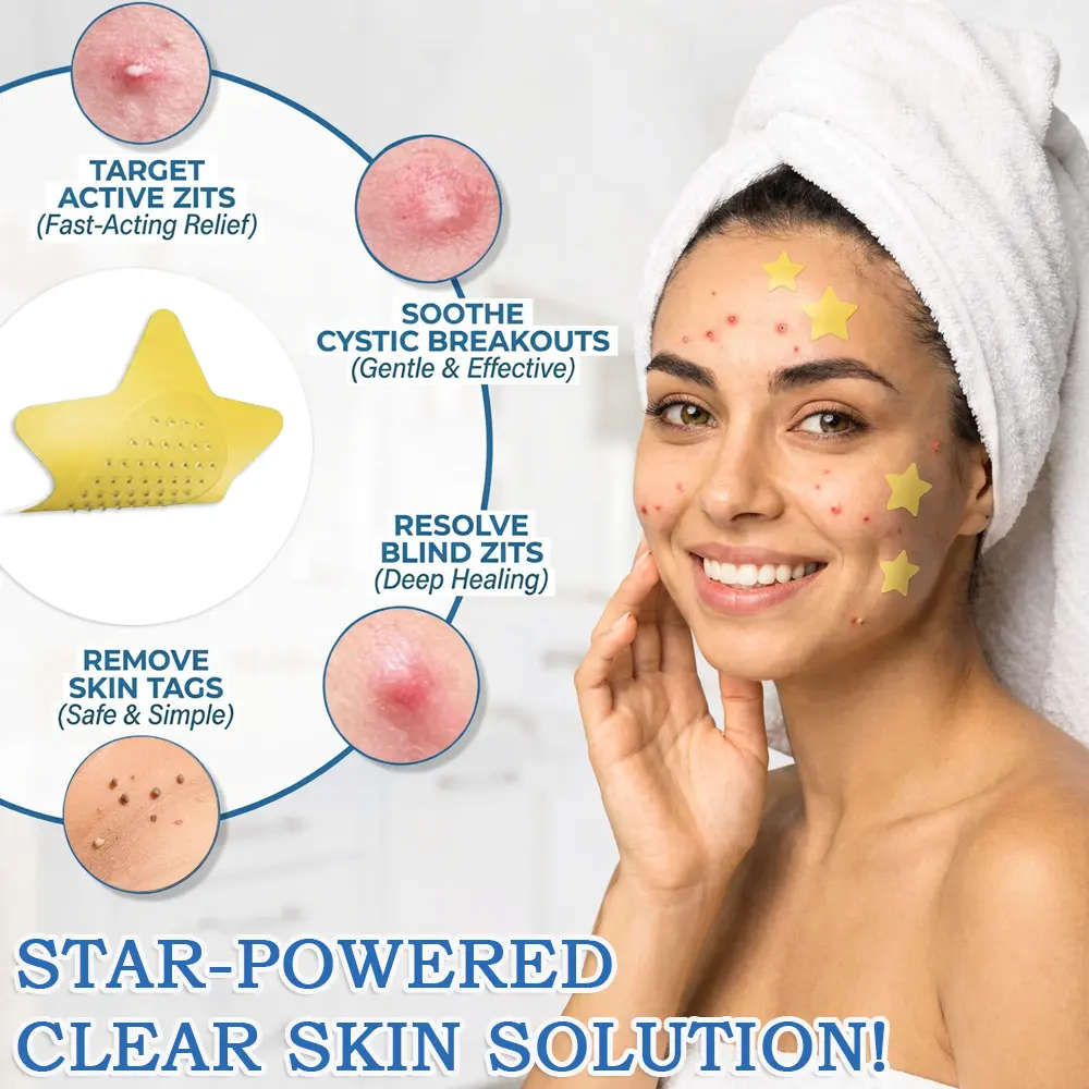 Celsiora® 2-in-1 Microneedle & Hydrocolloid Star Patch