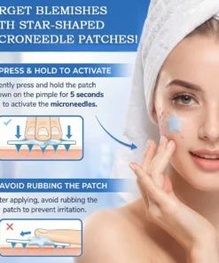 Celsiora® 2-in-1 Microneedle & Hydrocolloid Star Patch