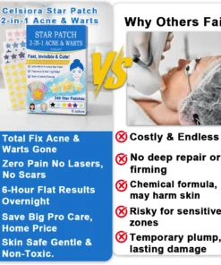 Celsiora® 2-in-1 Microneedle & Hydrocolloid Star Patch