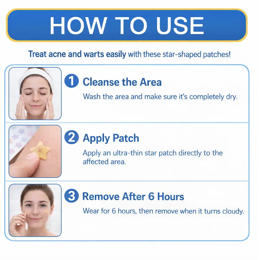 Celsiora® 2-in-1 Microneedle & Hydrocolloid Star Patch