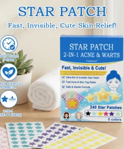 Celsiora® 2-in-1 Microneedle & Hydrocolloid Star Patch