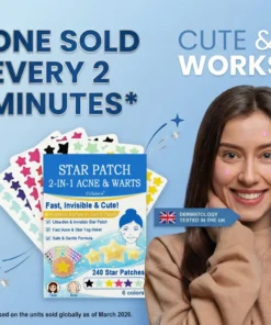 Celsiora® 2-in-1 Microneedle & Hydrocolloid Star Patch