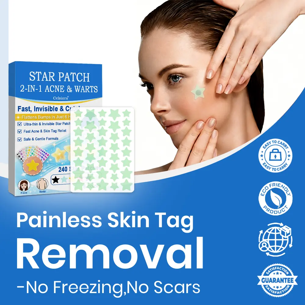 Celsiora® 2-in-1 Microneedle & Hydrocolloid Star Patch