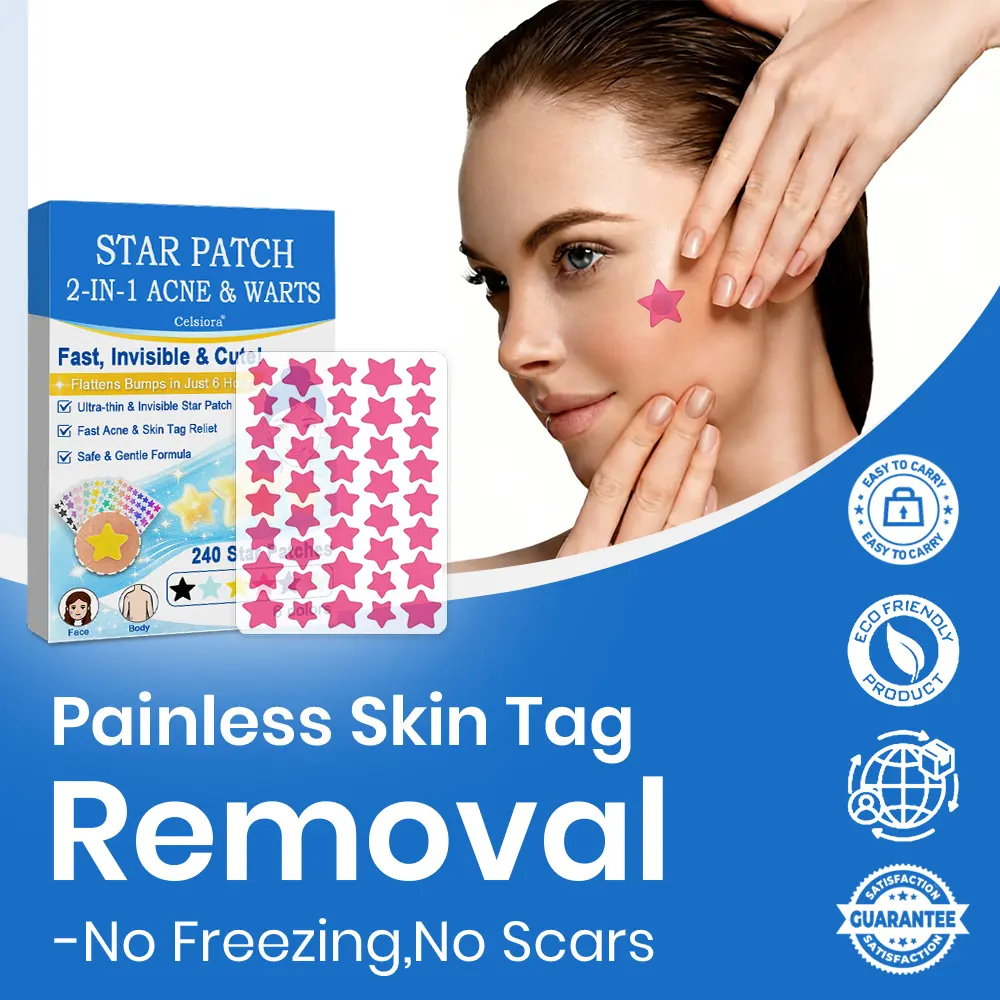 Celsiora® 2-in-1 Microneedle & Hydrocolloid Star Patch