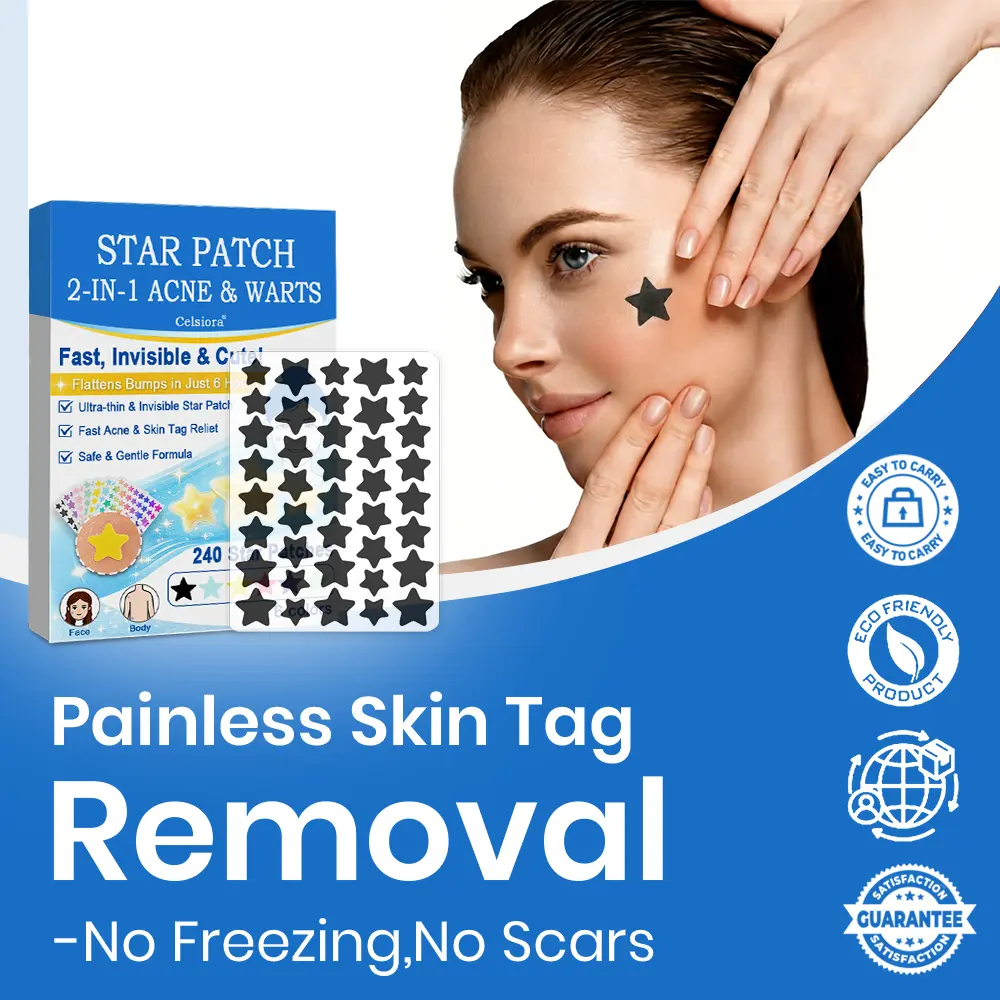 Celsiora® 2-in-1 Microneedle & Hydrocolloid Star Patch