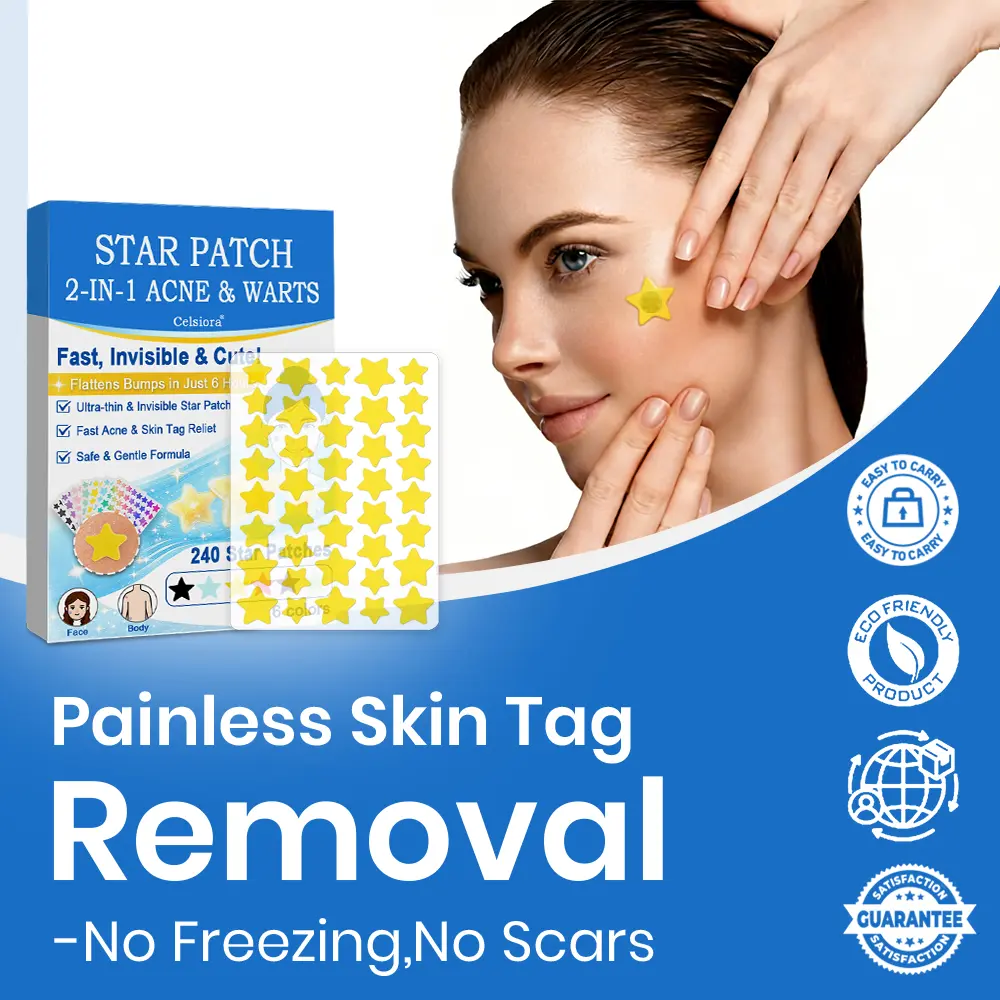 Celsiora® 2-in-1 Microneedle & Hydrocolloid Star Patch