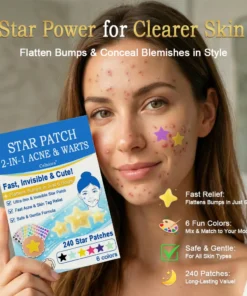 Celsiora® 2-in-1 Microneedle & Hydrocolloid Star Patch