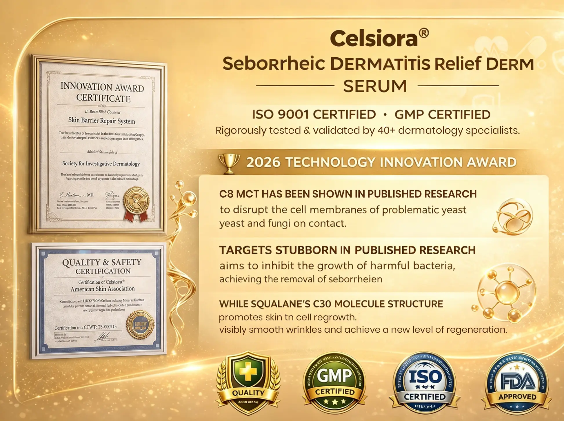 Celsiora® Seborrheic Dermatitis Relief Derm Serum