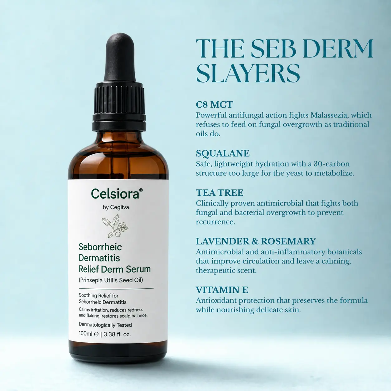 Celsiora® Seborrheic Dermatitis Relief Derm Serum